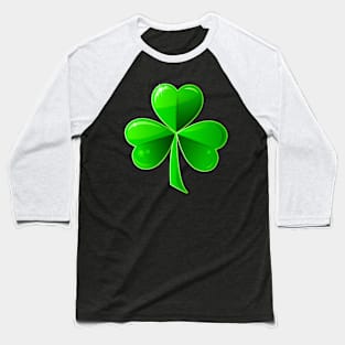 St. Patrick's Day with a green beautiful clover Baseball T-Shirt